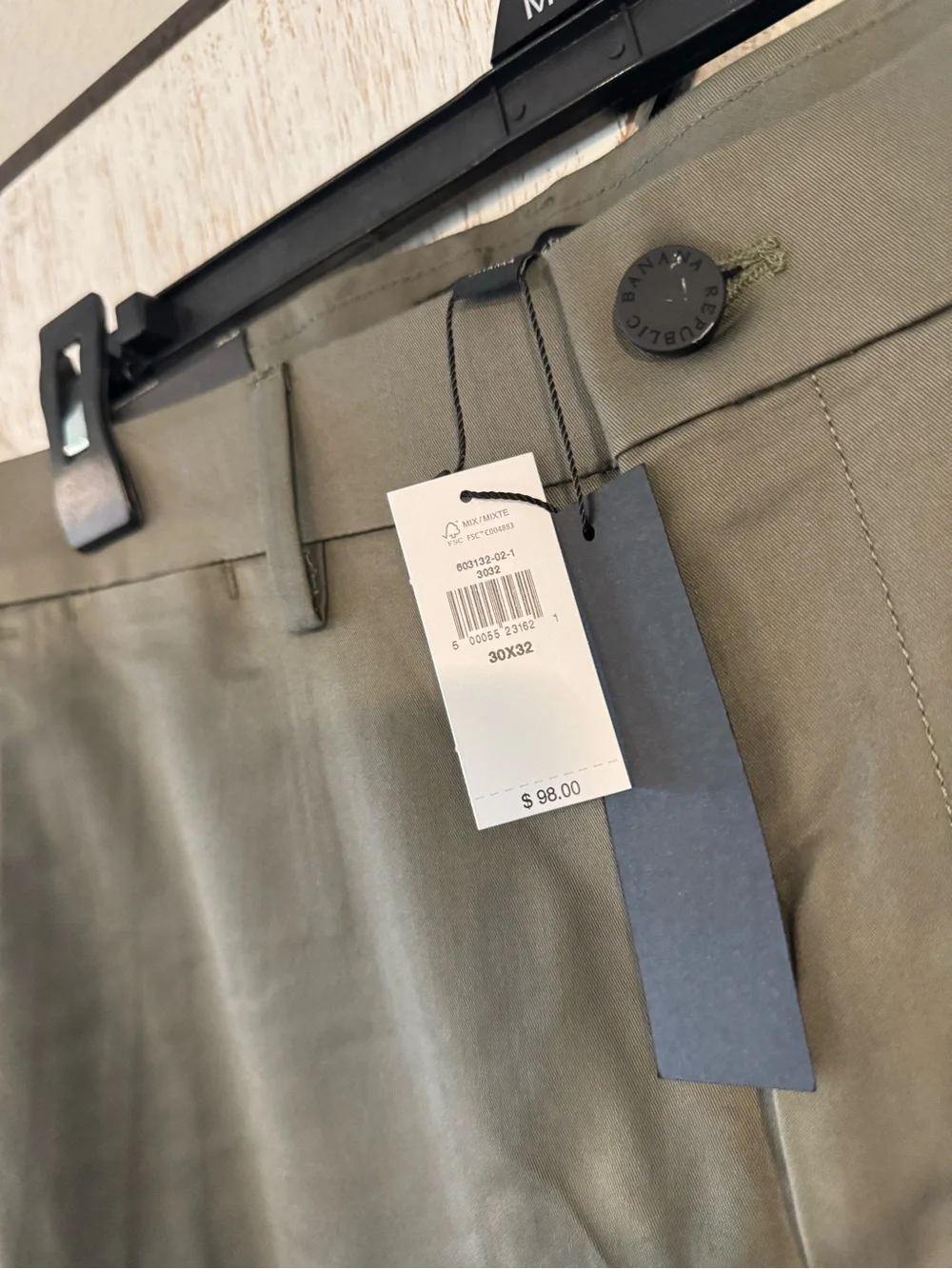 Banana Republic Olive Green Men's Chinos